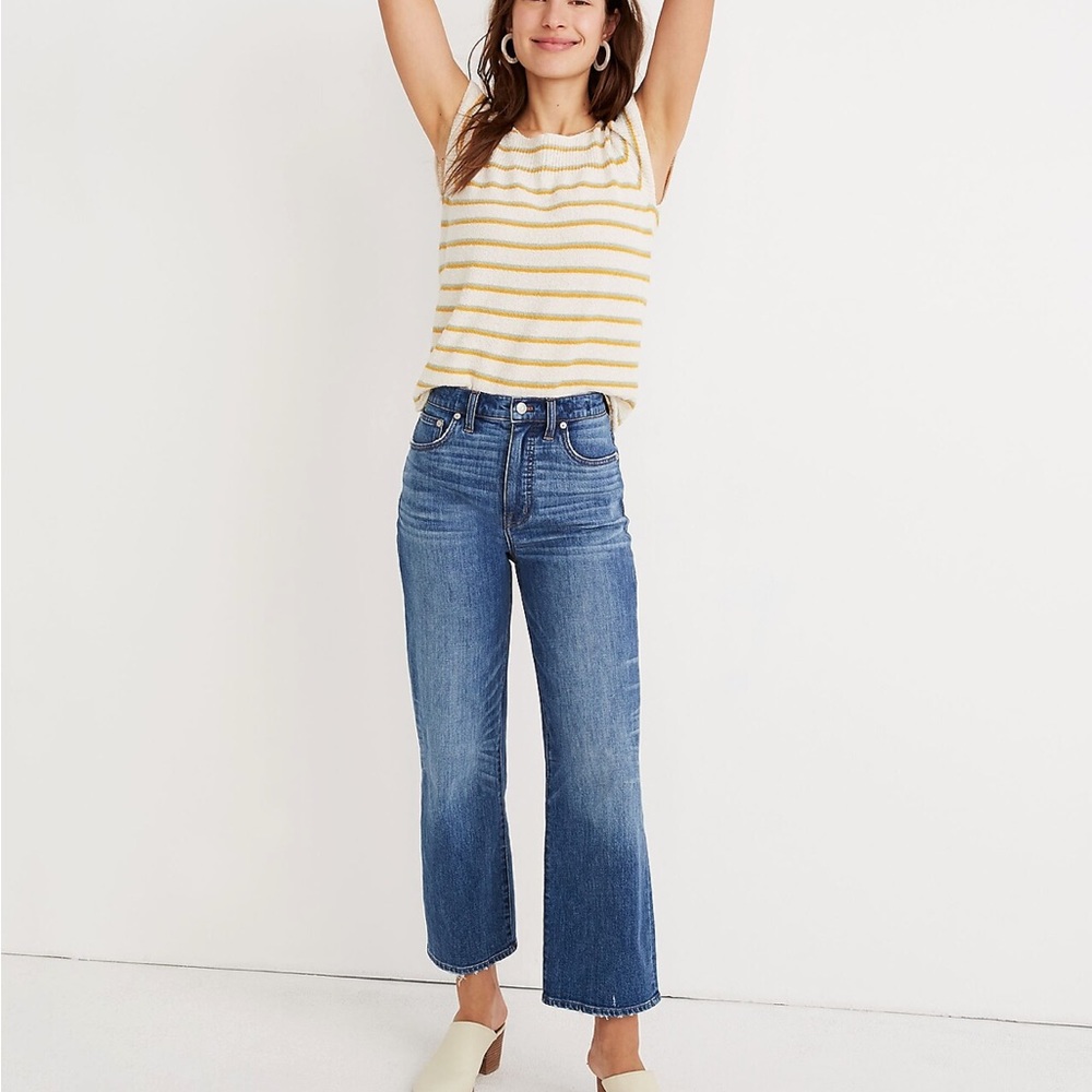 Madewell Slim Wide-Leg Jeans in Garrett Wash